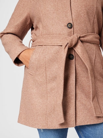 ONLY Carmakoma Between-Seasons Coat 'DAWN' in Brown