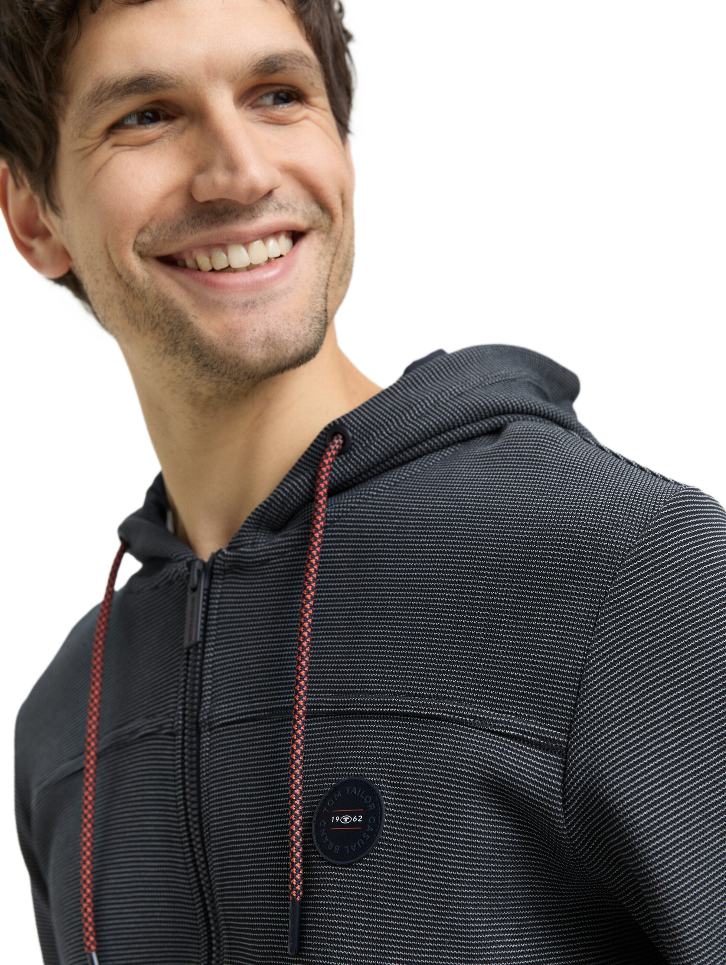 TOM TAILOR Sweatjacke in Blau