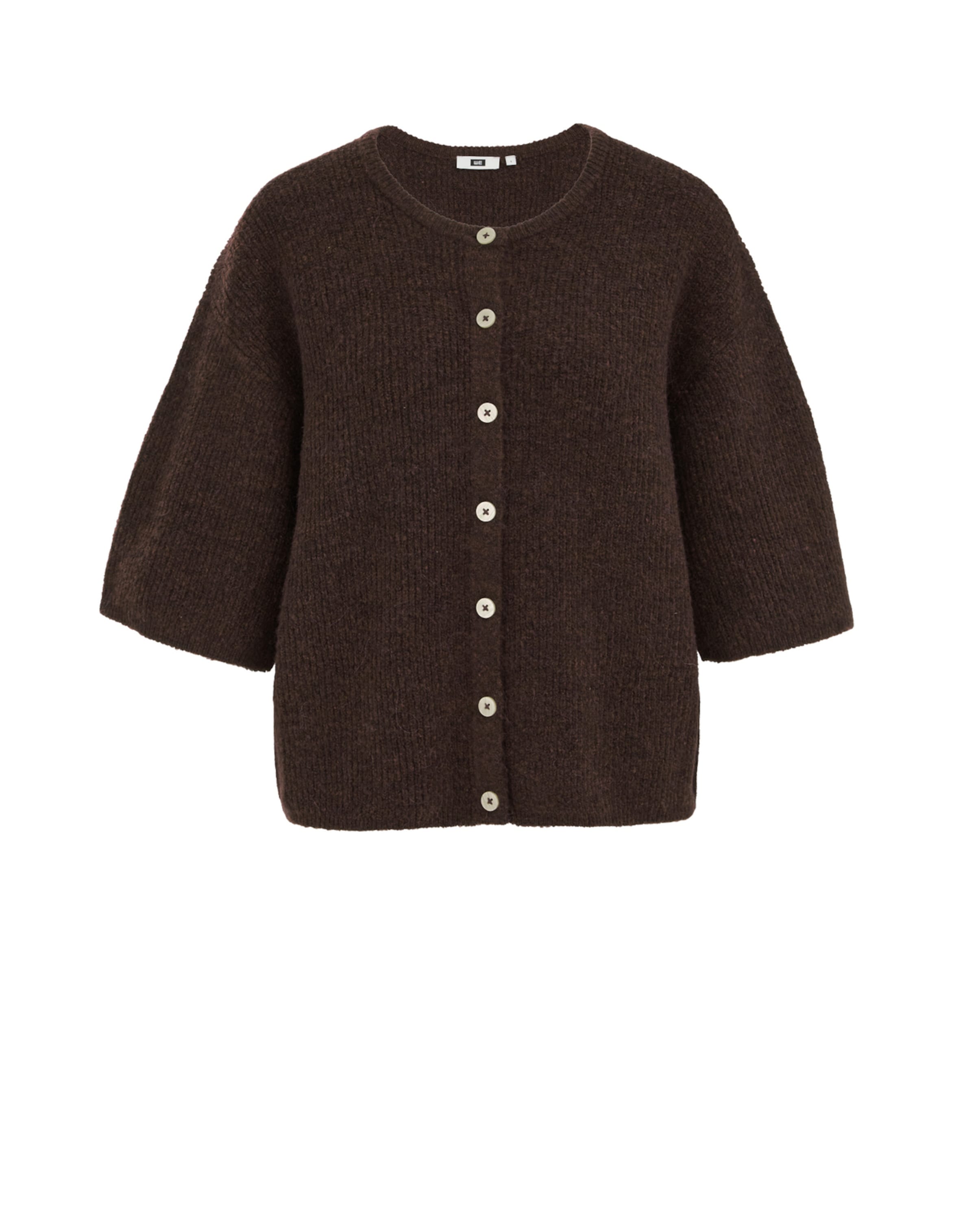 WE Fashion Kardigan – hnědá: přední strana