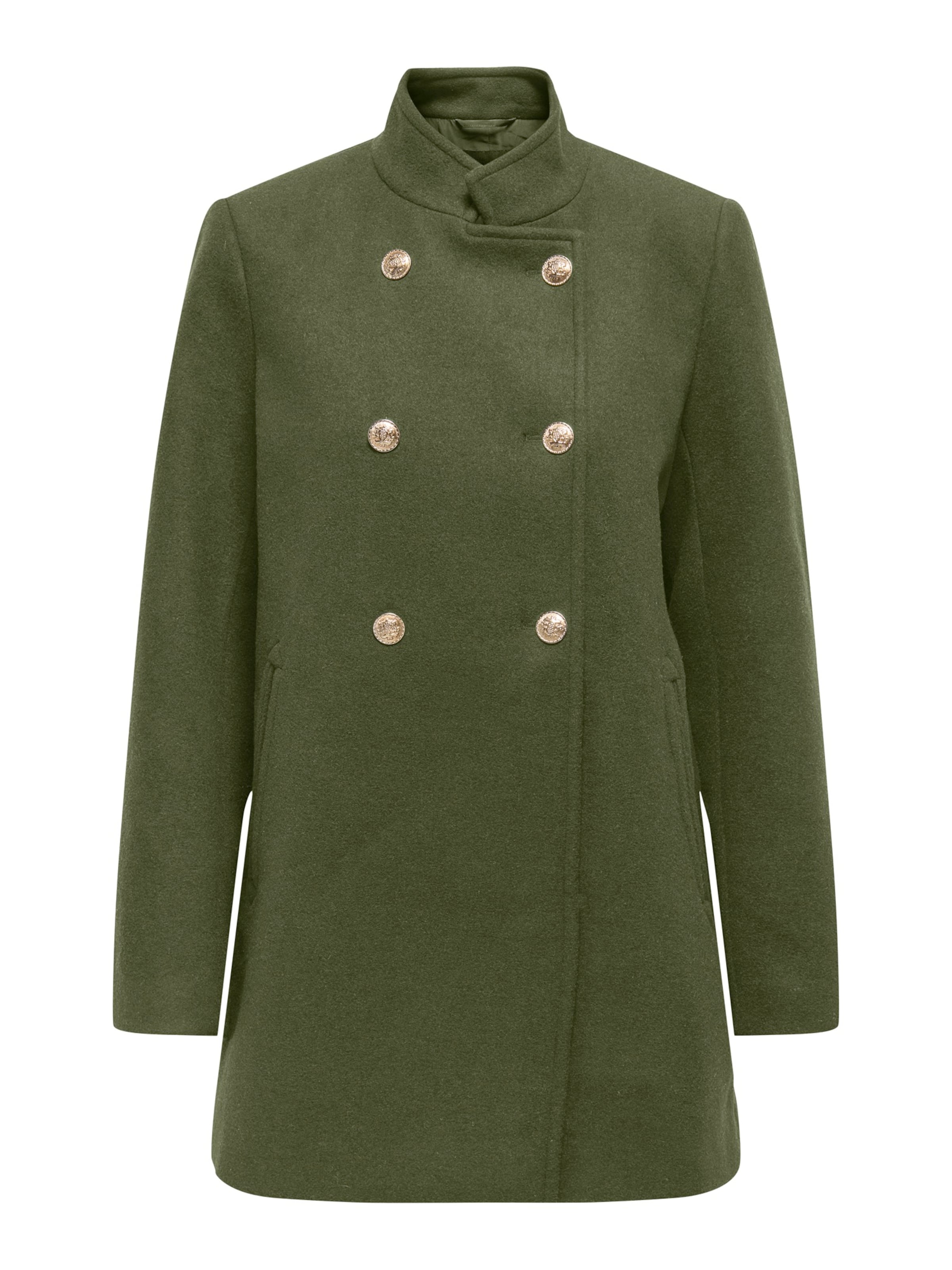 ONLY Prehoden plašč 'ONLANNIE' | zelena barva: sprednja stran