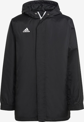 ADIDAS PERFORMANCE Athletic Jacket 'Entrada 22' in Black: front