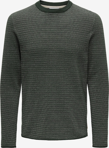 Pull-over 'ONSNiguel' Only & Sons en vert : devant