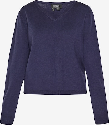 Pullover di usha BLACK LABEL in blu: frontale