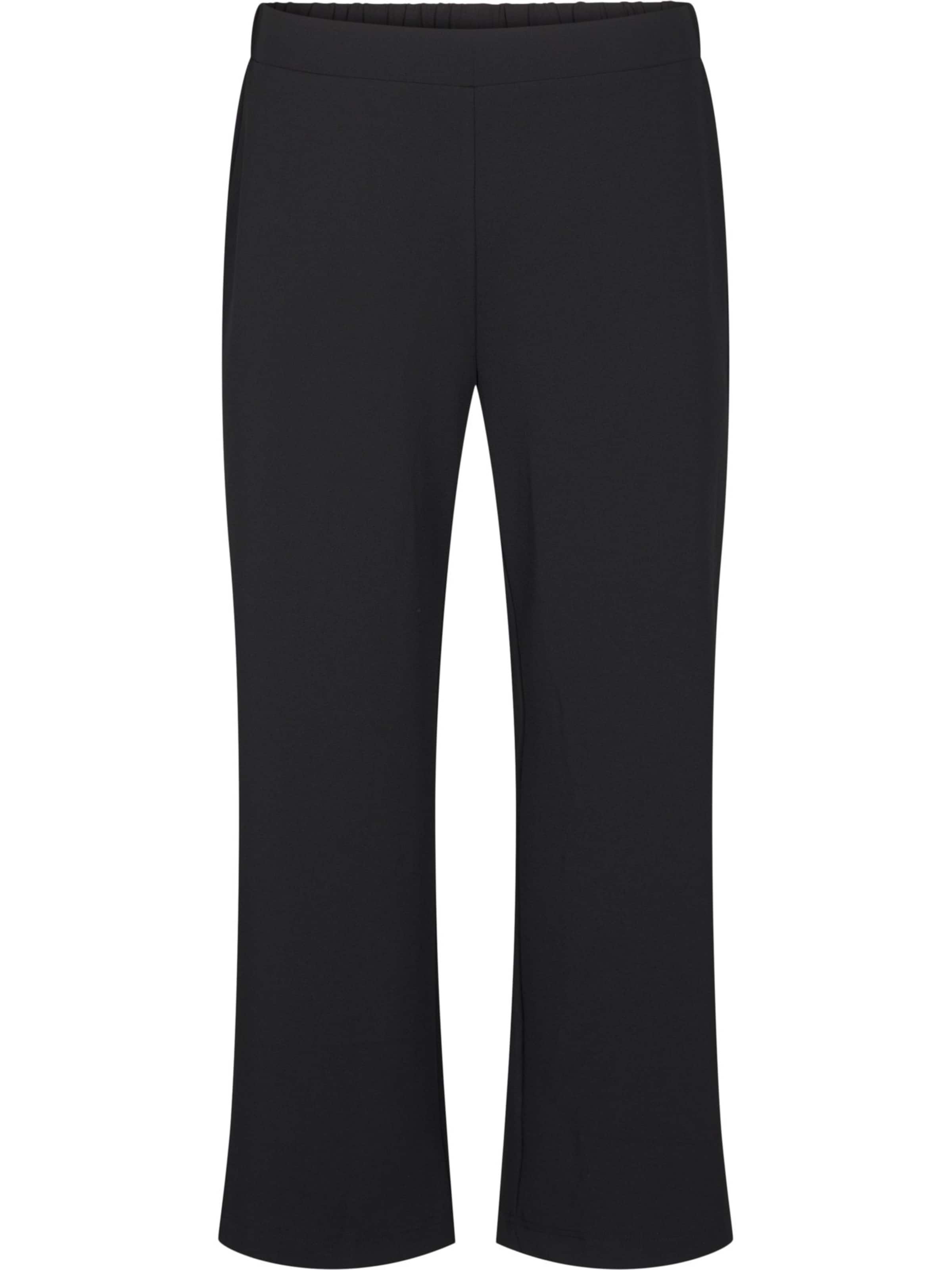 regular Pantaloni &#x27;Flella&#x27; di Flash by Zizzi in nero: frontale