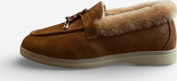 Begoria Slippers 'Suede' in Beige: front