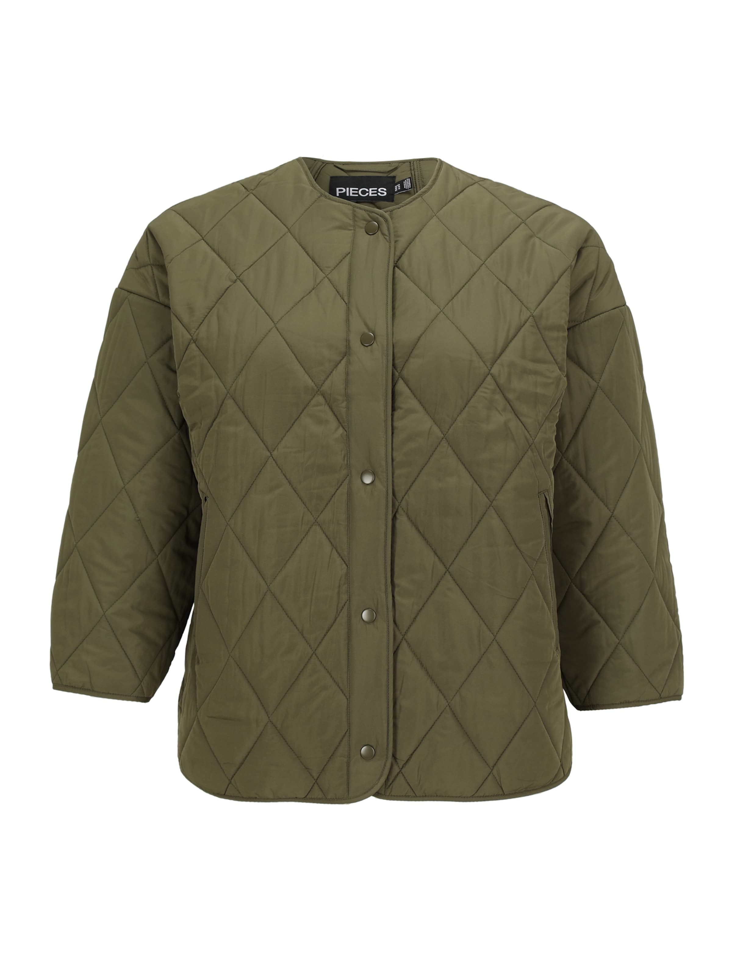 PIECES Curve Between-Season Jacket &#x27;PCSTELLA&#x27; in Green: front
