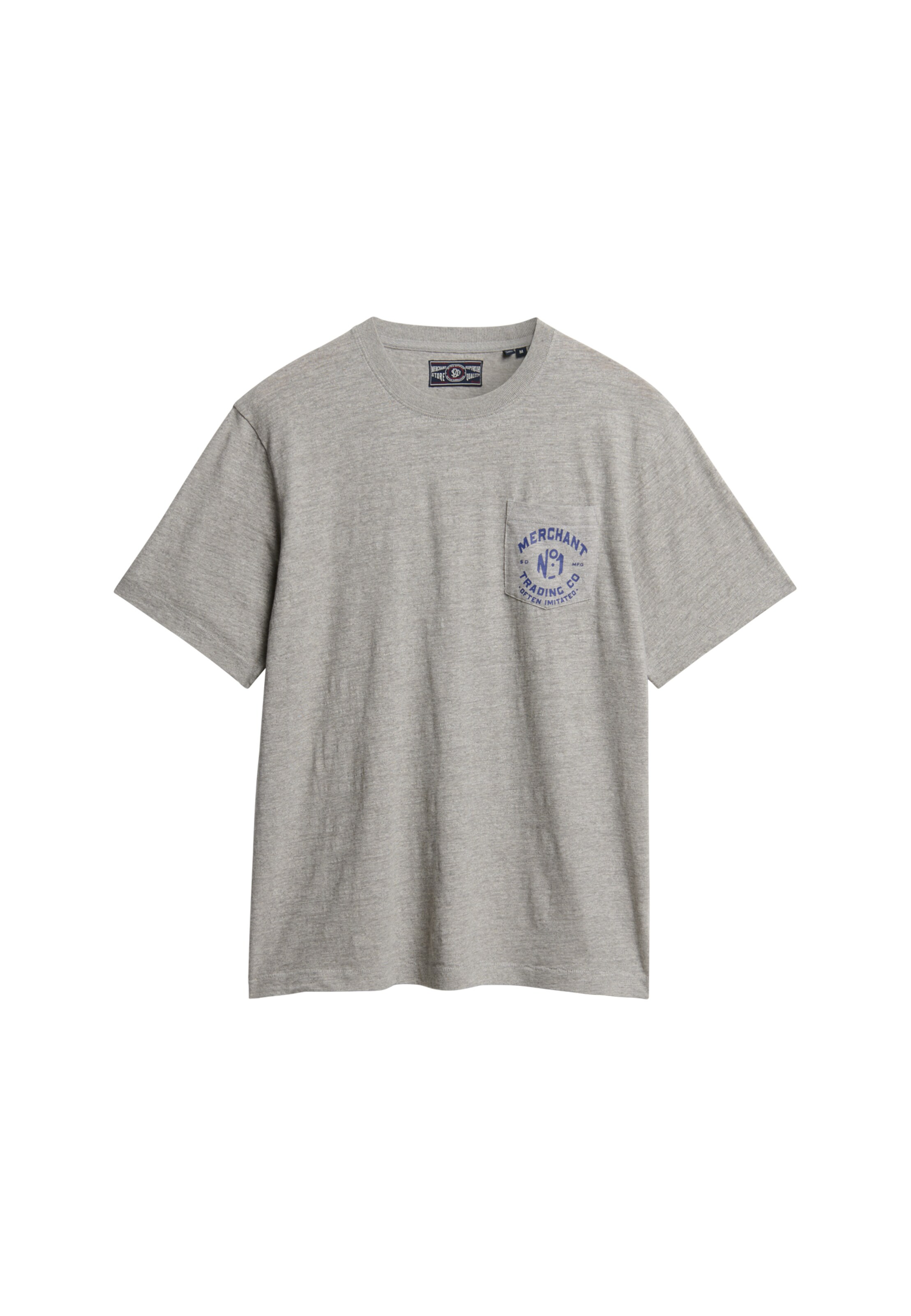 Superdry & Co Shirt 'Merchant Store' in Grey: front