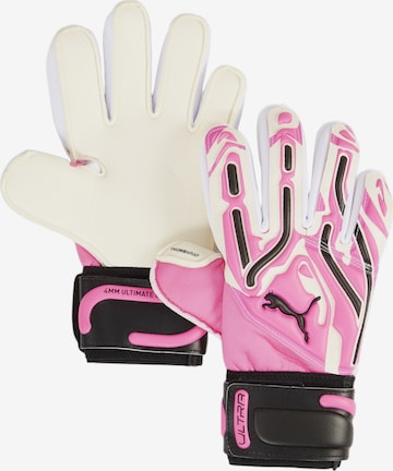 PUMA Athletic Gloves in Pink: front