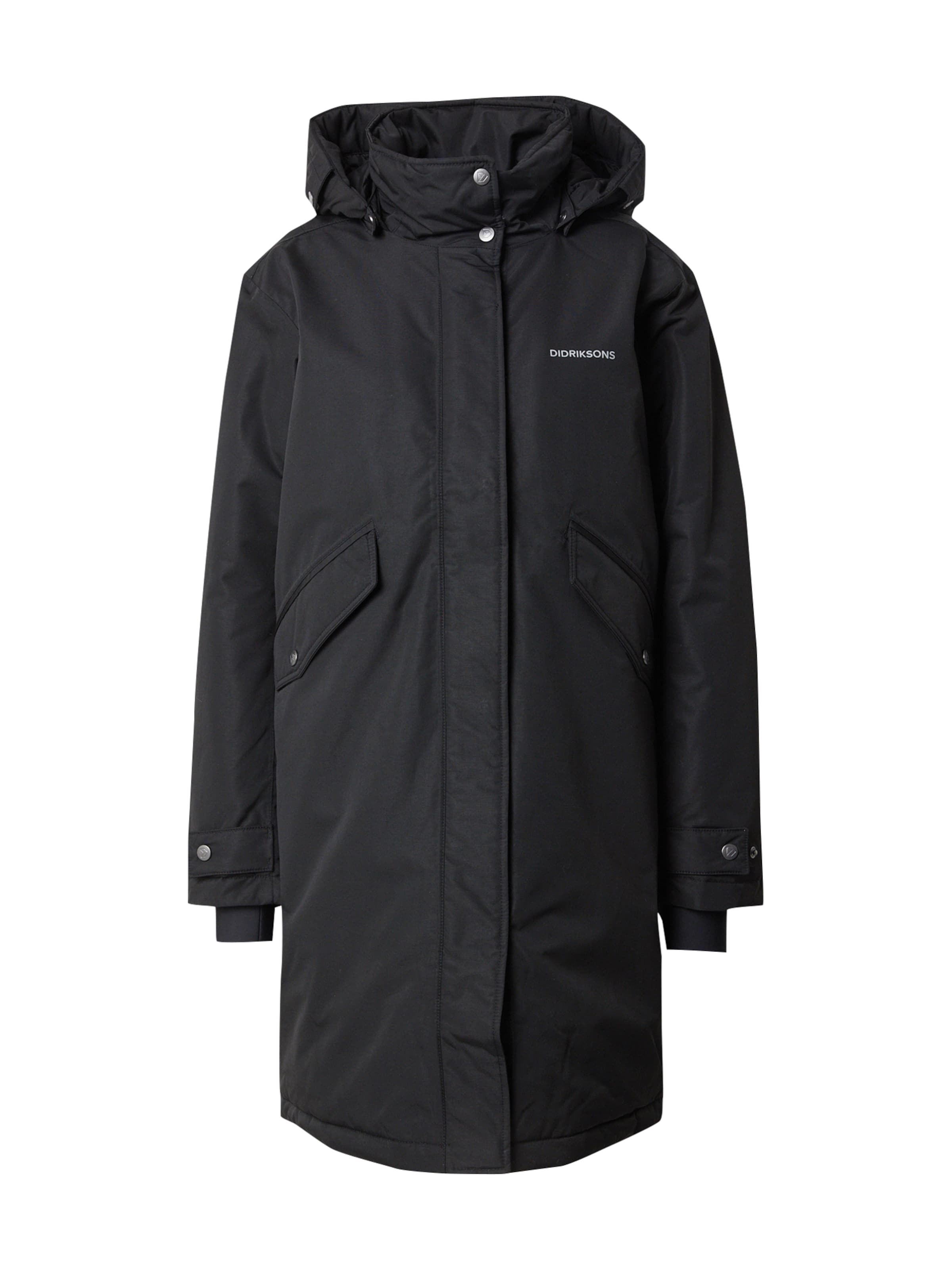 Didriksons Funktionsjacke 'JOSEFINE' in Schwarz: Vorderseite