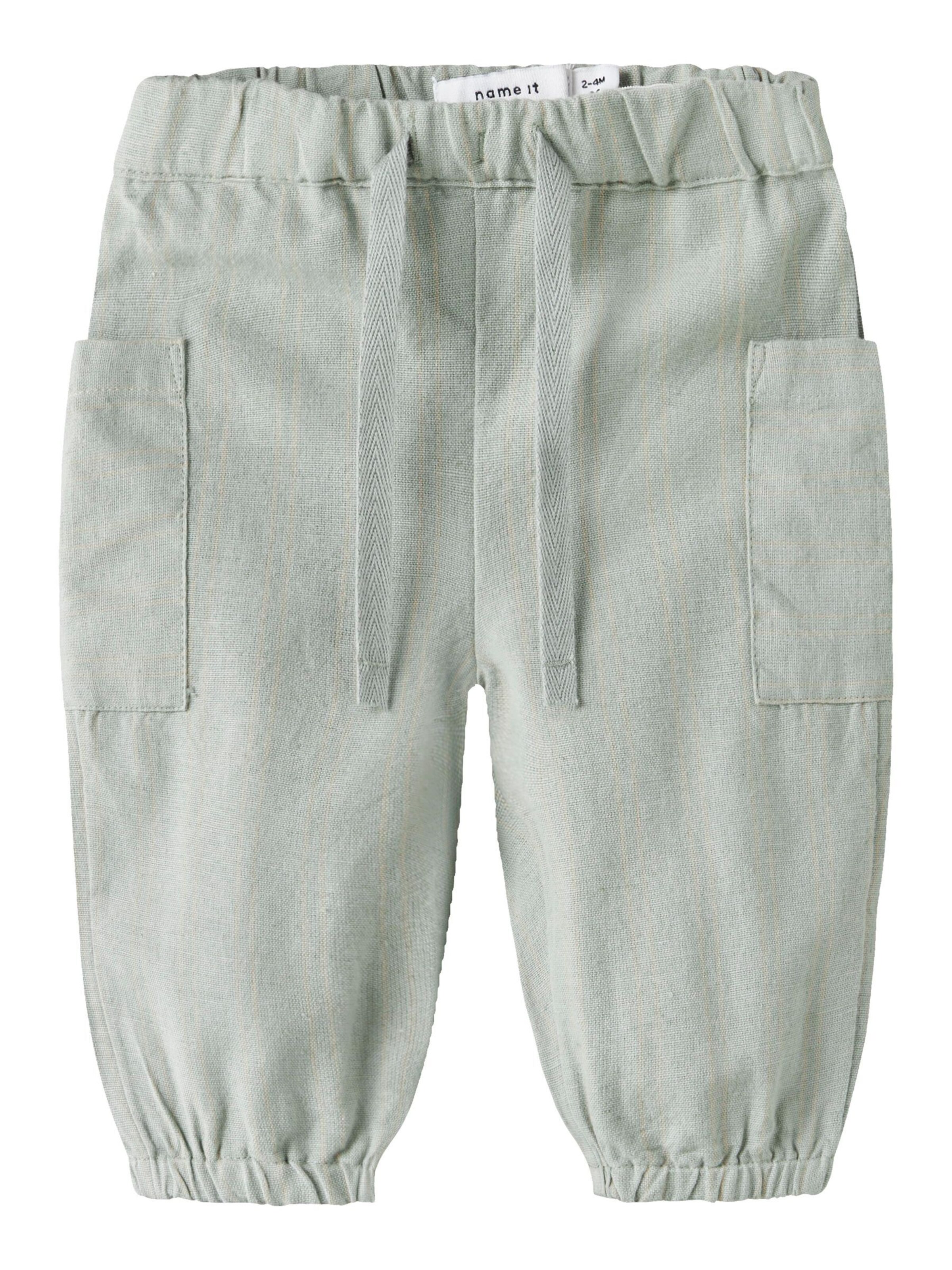 NAME IT Tapered Pants in Grey: front