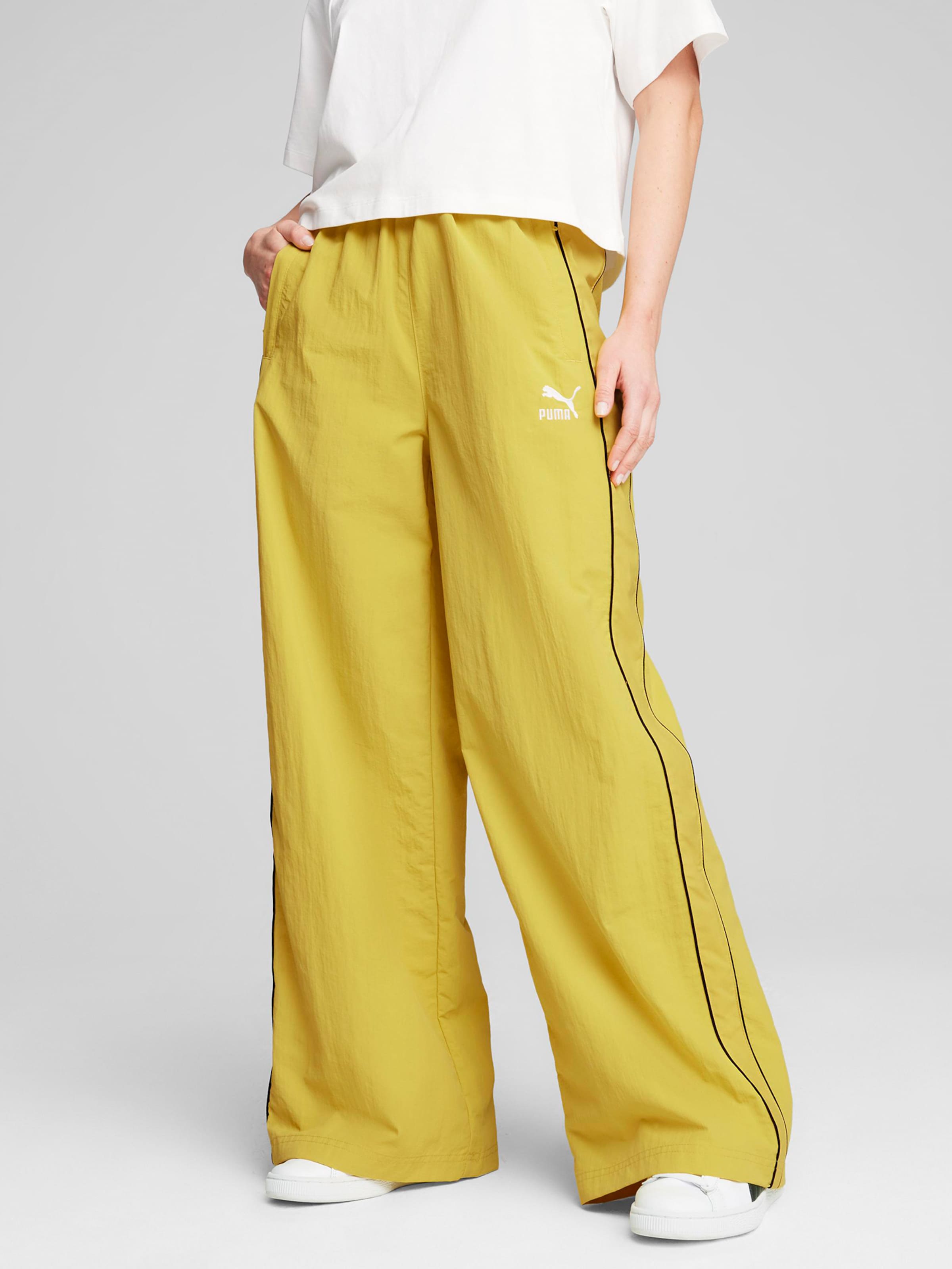 Puma yellow joggers hot sale