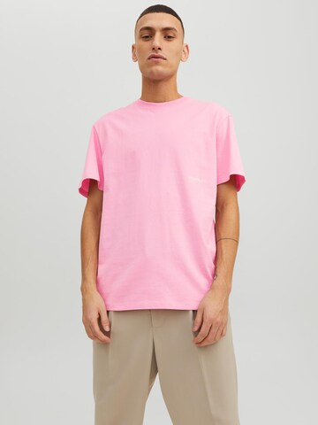 JACK & JONES T-Shirt 'Clan' in Pink: predná strana
