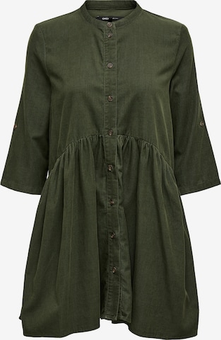 ONLY - Vestido camisero 'Chicago' en verde: frente