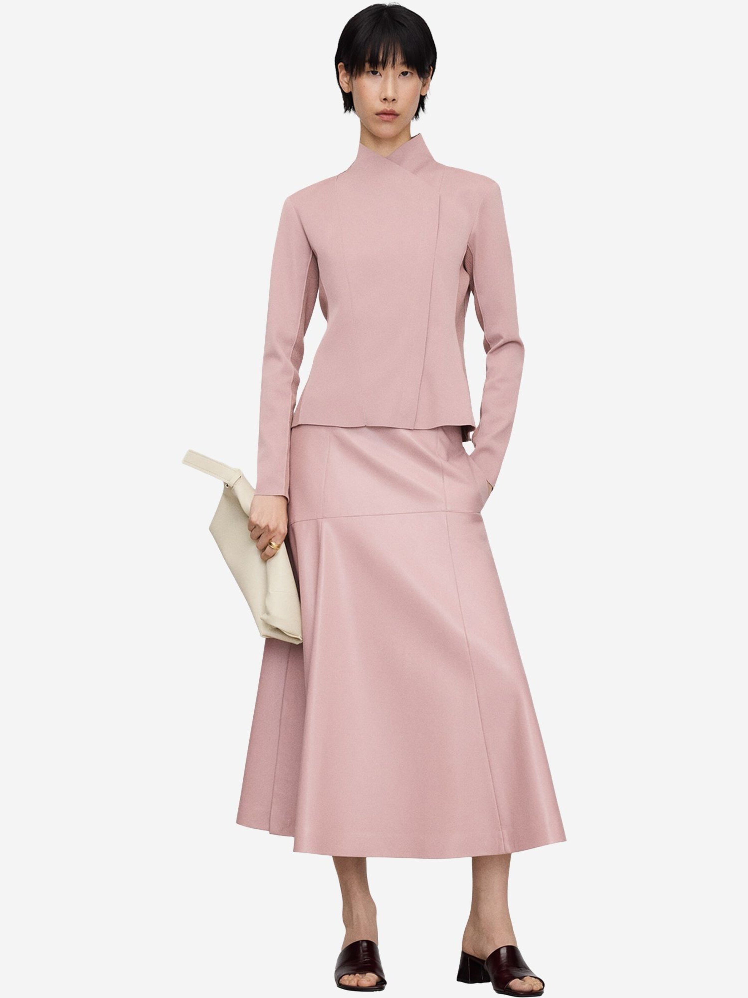 Adolfo Dominguez - Chaqueta de entretiempo en rosa