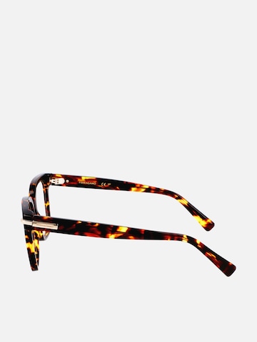 FERRAGAMO Zonnebril 'Ferragamo SF3009 Gradient transparent dark red 52/18/145 WOMAN Eyewear Frame' in Bruin