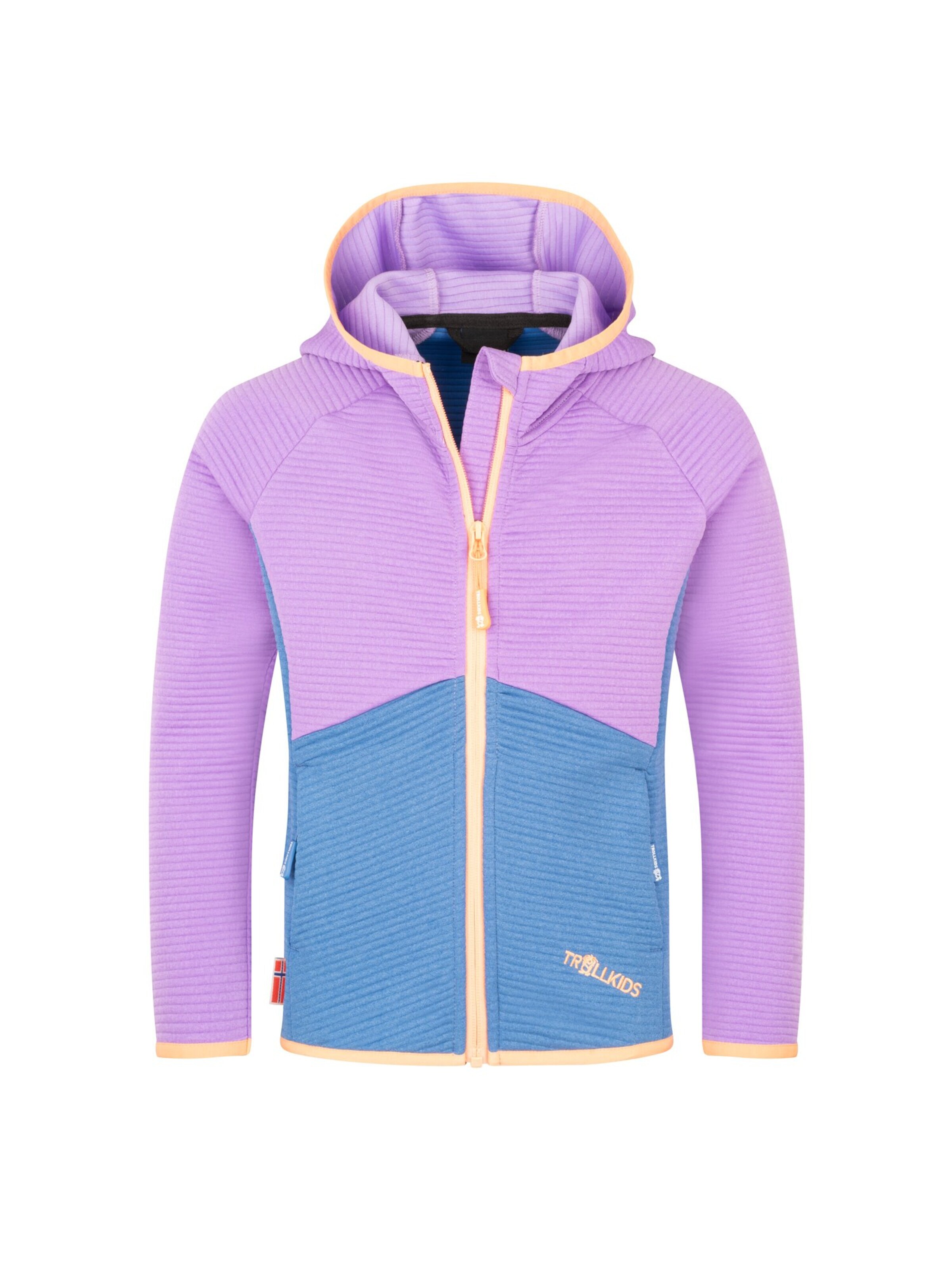 TROLLKIDS Fleece Jacket in Purple: front