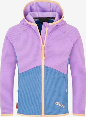 TROLLKIDS Fleece Jacket in Purple: front
