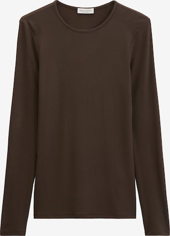 T-shirt Marc O'Polo en marron : devant