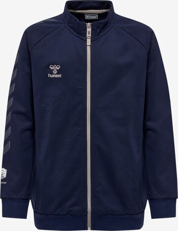 Hummel Zip-Up Hoodie in Blue: front