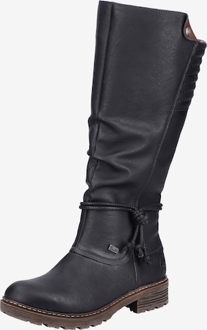 Bottes Rieker en noir : devant