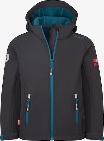 TROLLKIDS Outdoor jacket in Black: front