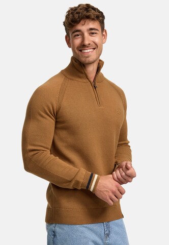 INDICODE JEANS Trui ' Swift ' in Bruin