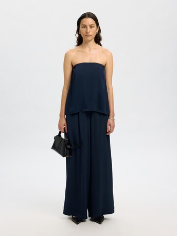 Wide leg Pantaloni di SELECTED in blu