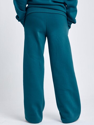 SPORTKIND Flared Sportbroek 'Cotton Sweatpants' in Groen