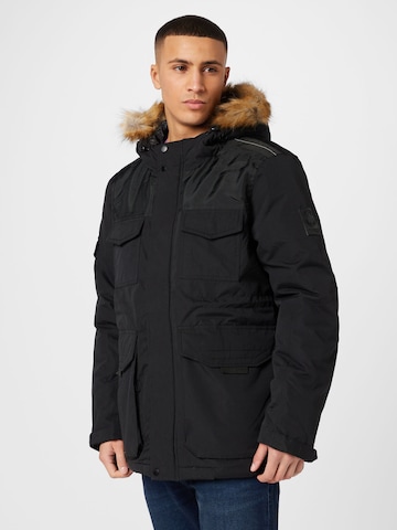 BURTON MENSWEAR LONDON Winter Jacket in Black: front