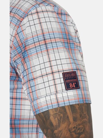 Jan Vanderstorm Comfort fit Button Up Shirt 'Poular' in Blue