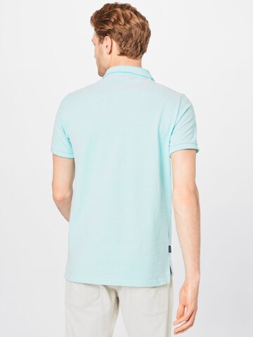 Superdry Tapered Poloshirt in Blau