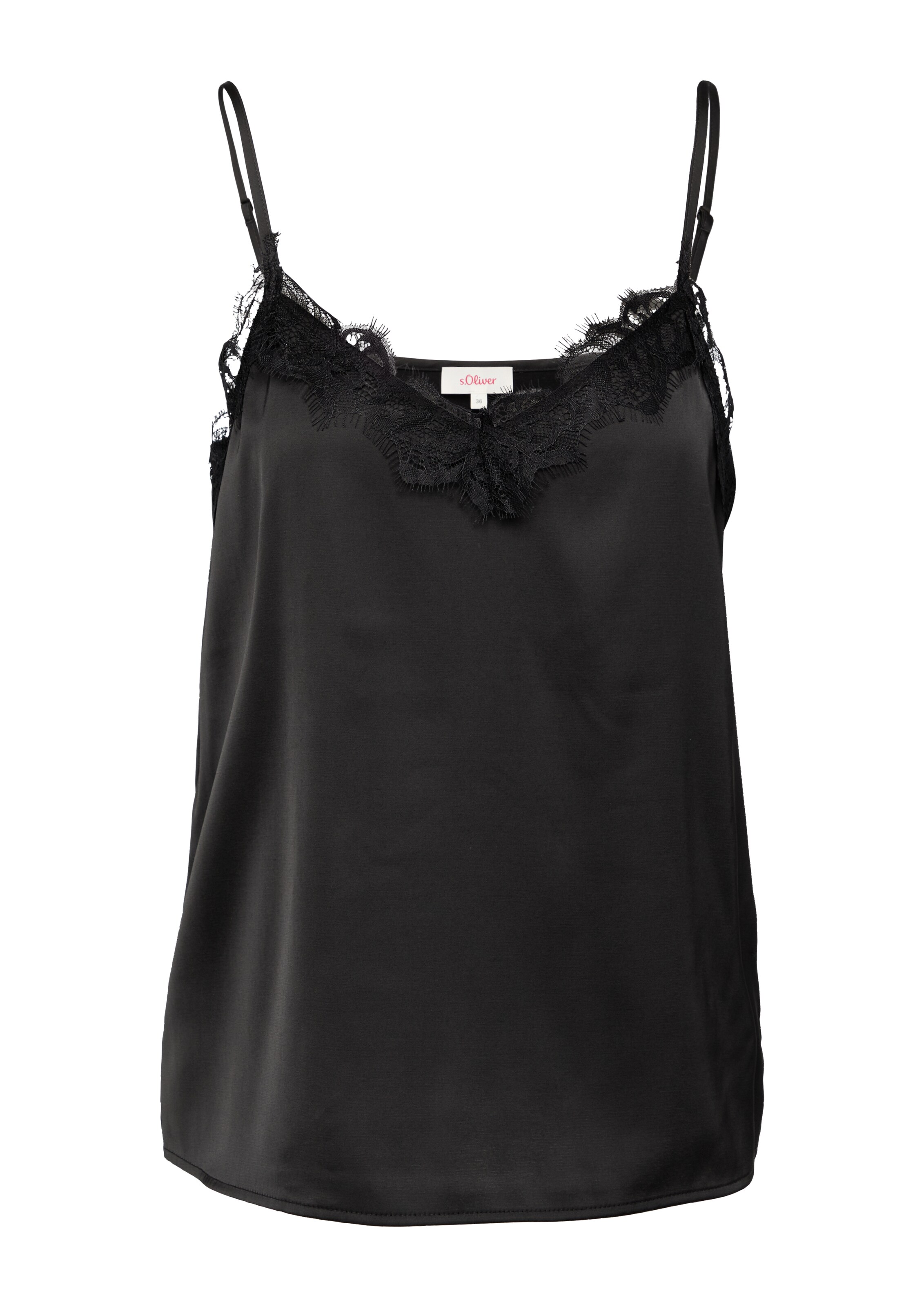s.Oliver Top in Zwart: voorkant