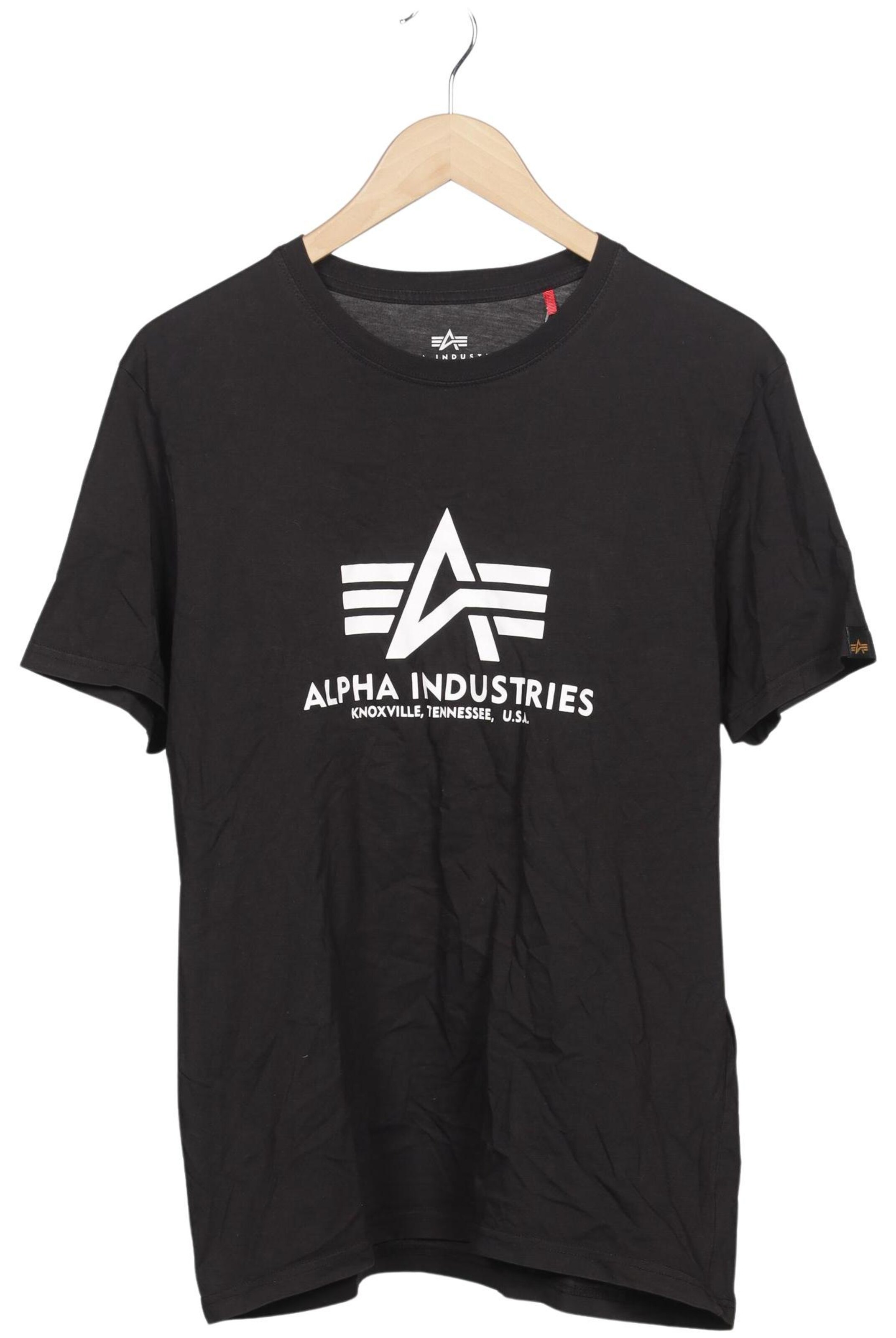 ALPHA INDUSTRIES Shirt in L in Black: front