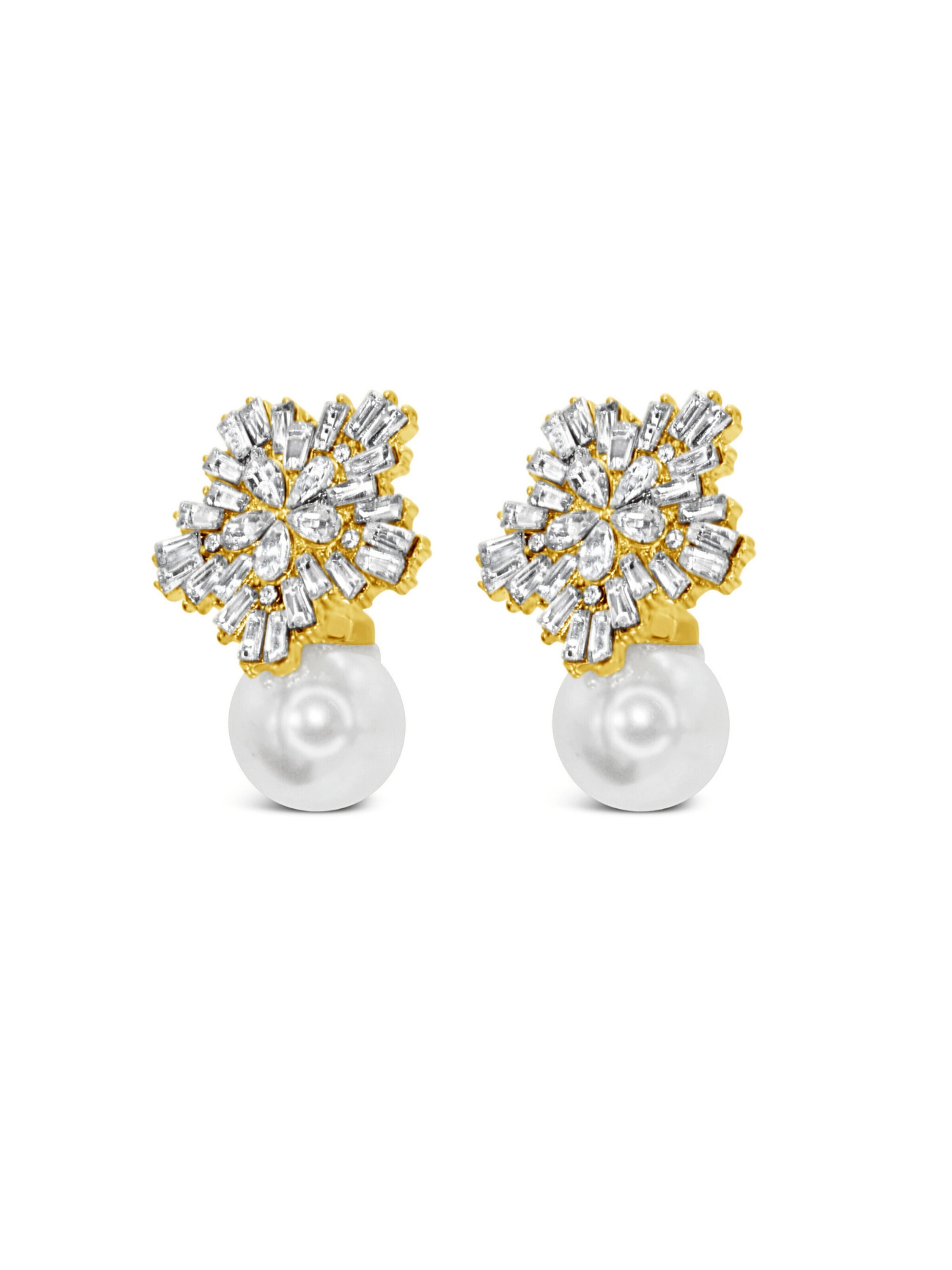 ARS-ARGENTI Earrings 'DIAMOND DRAMA' in Gold: front