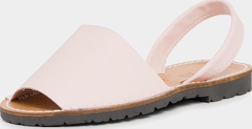 Pisamonas - Sandalias en rosa: frente