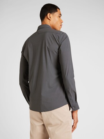 BOSS Slim fit Button Up Shirt 'P-ROAN' in Grey