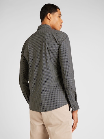 BOSS - Ajuste estrecho Camisa 'P-ROAN' en gris