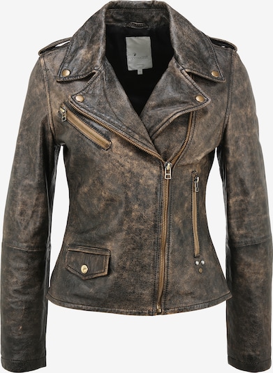 Goosecraft Lederjacke 'GC ashbury' in braun, Produktansicht