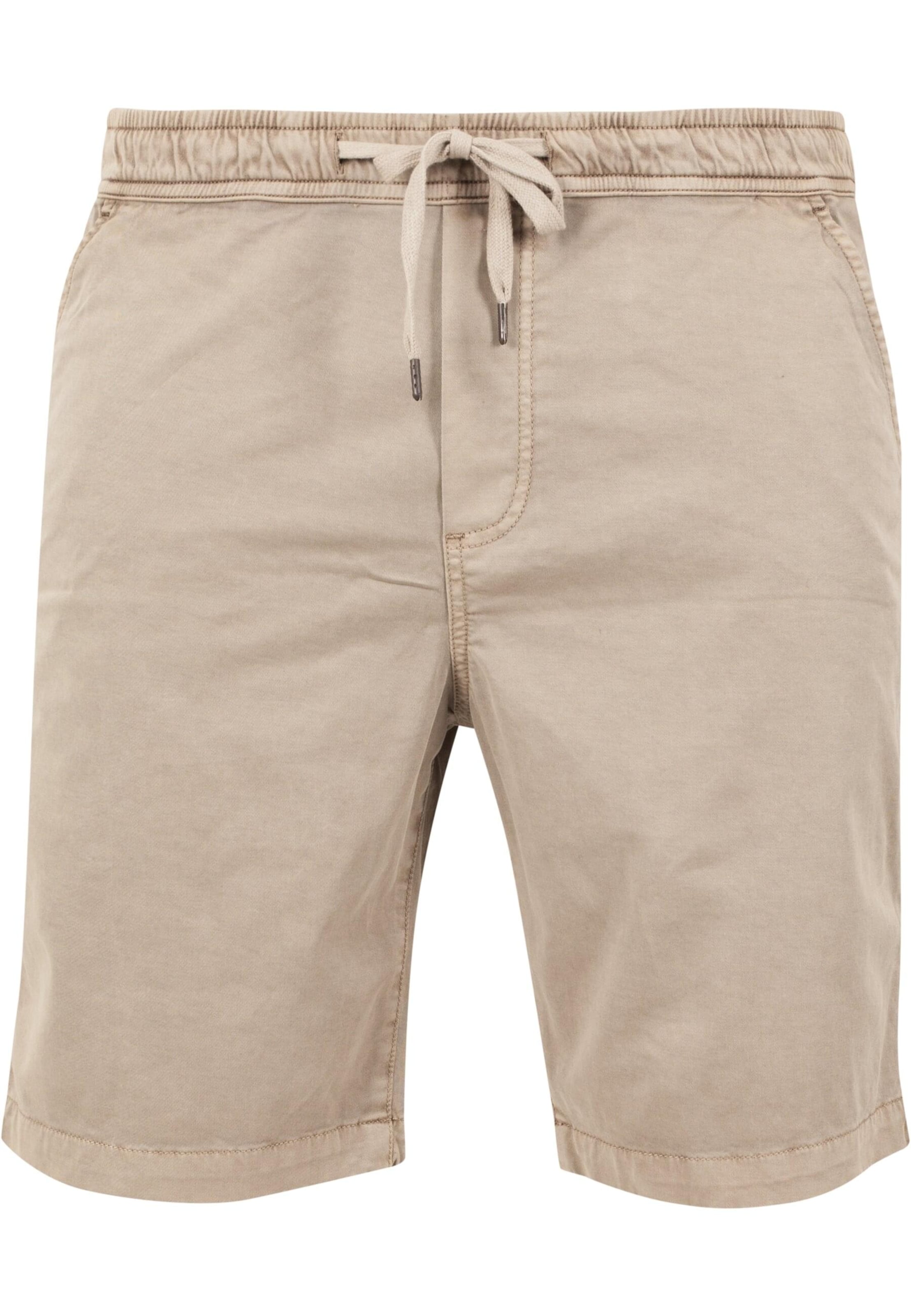 Urban Classics Regular Trousers in Beige: front