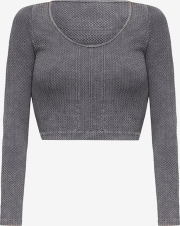 No Matter What Shirt 'Ball' in Grau: Vorderseite