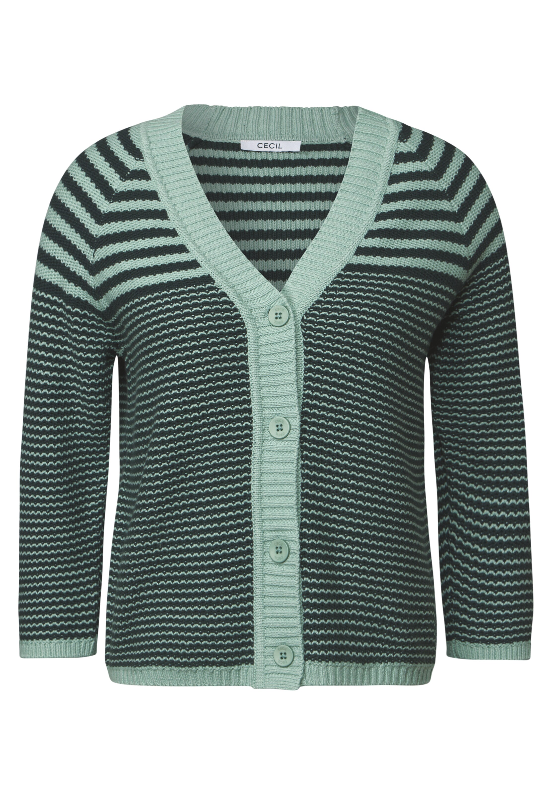 CECIL Strickjacke in Grün: Vorderseite
