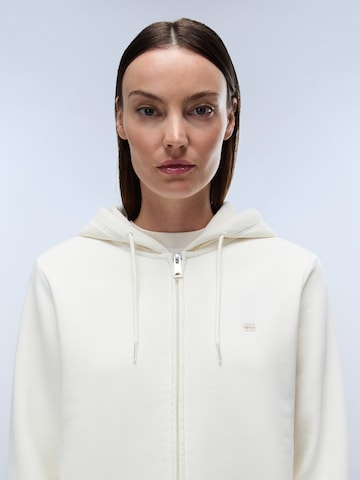 NAPAPIJRI - Sudadera con cremallera 'B-AURORA FZH W' en blanco