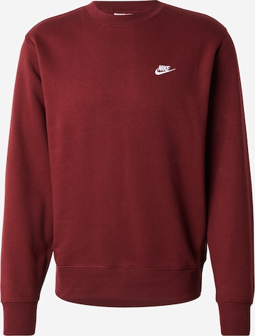 Nike Sportswear Sweatshirt 'CLUB' in Red: front