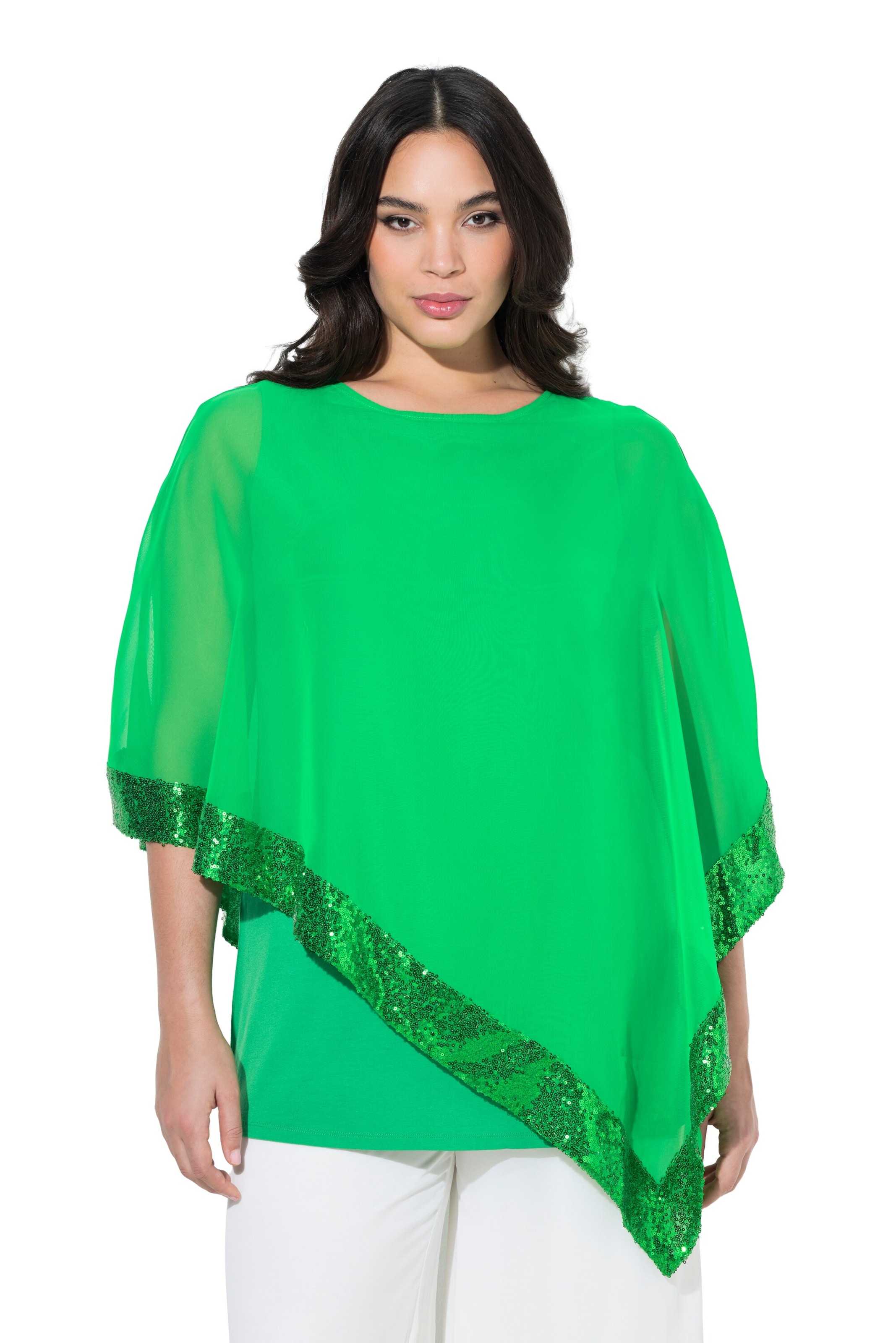 Ulla Popken Bluse in Grün: Vorderseite