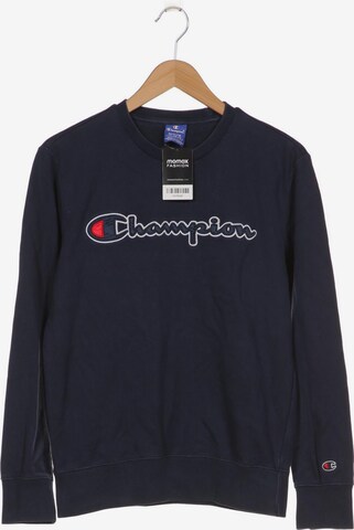Champion Sweatshirt & Zip-Up Hoodie in M in Blue: front
