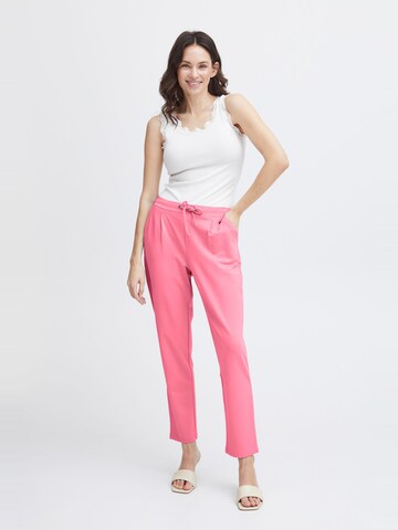 Fransa Tapered Trousers in Pink