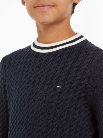 TOMMY HILFIGER Pullover in Blau