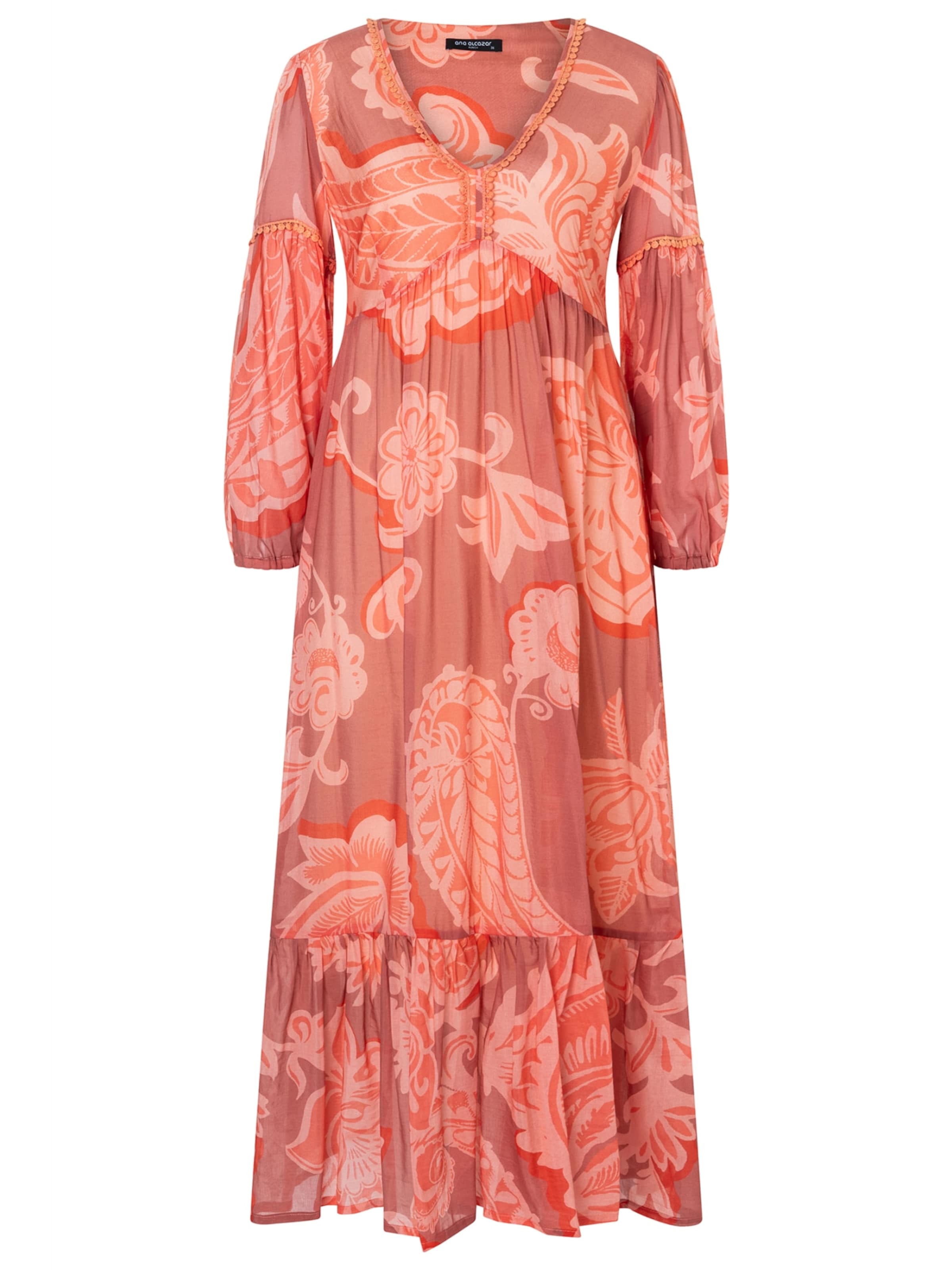 Ana Alcazar Kleid 'Deena' in Orange: Vorderseite