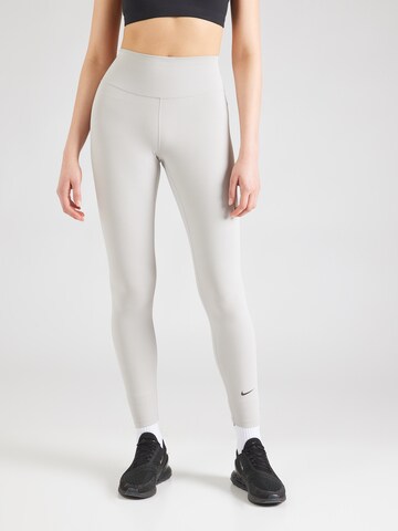 NIKE - Skinny Pantalón deportivo 'ONE' en gris: frente