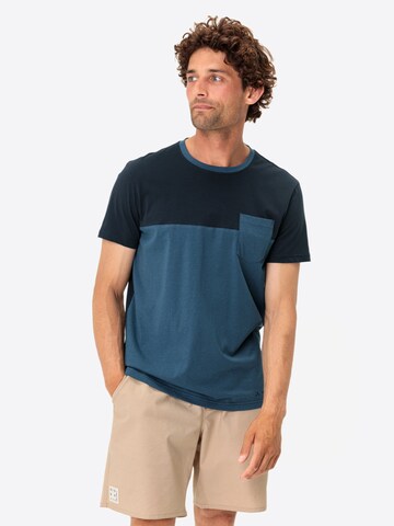 VAUDE Functioneel shirt 'Nevis III' in Blauw: voorkant